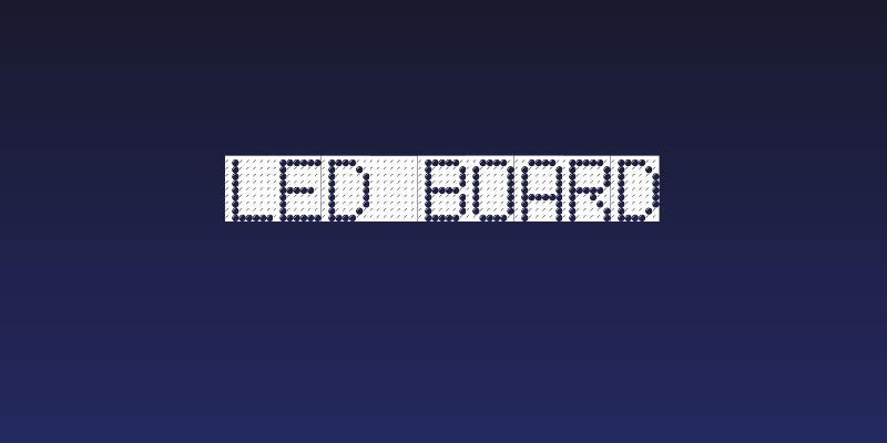 LED BOARD Social Header