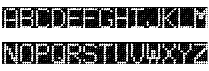 LED BOARD Font LOWERCASE