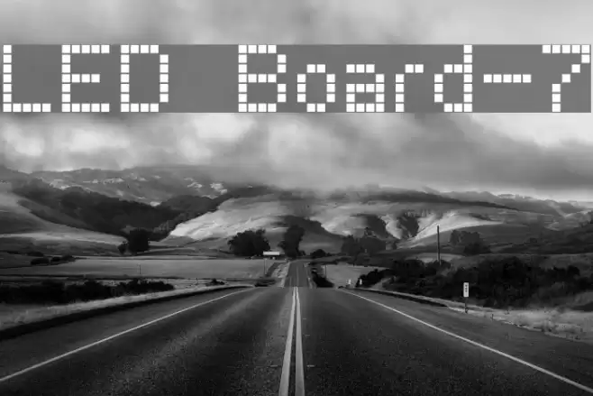 LED Board-7 Font examples