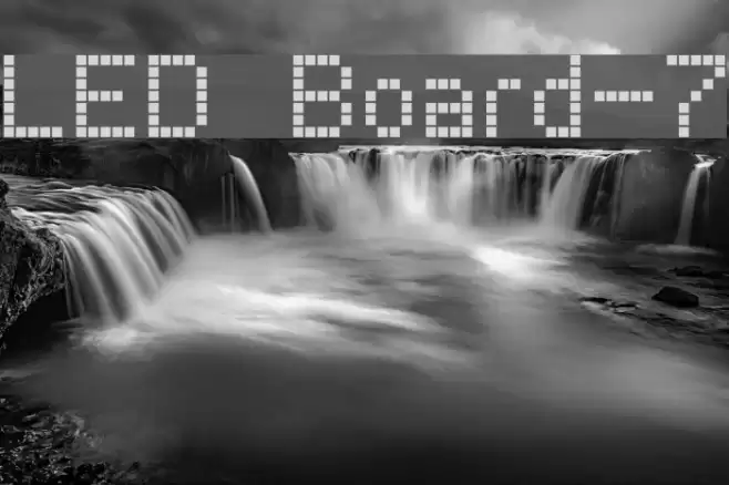 LED Board-7 Font examples