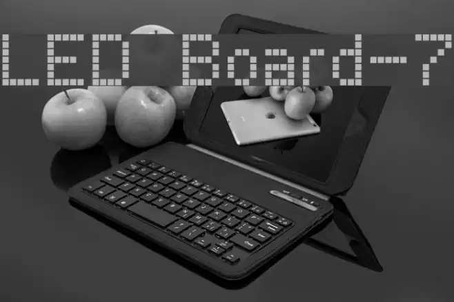 LED Board-7 Font examples