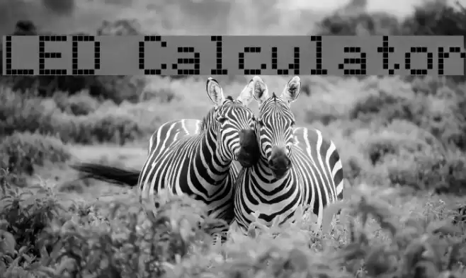 LED Calculator Font examples