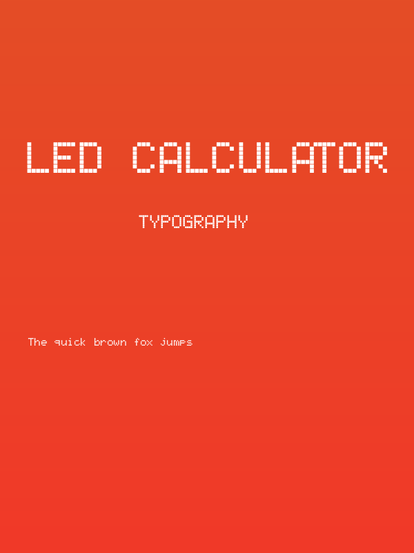 LED Calculator Poster