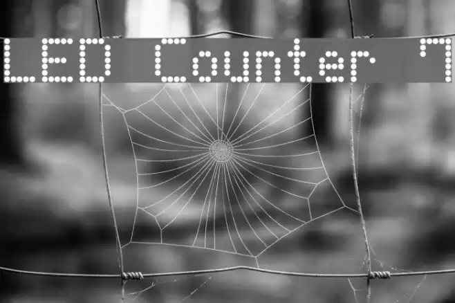 LED Counter 7 Font examples