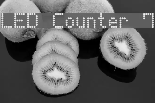 LED Counter 7 Font examples