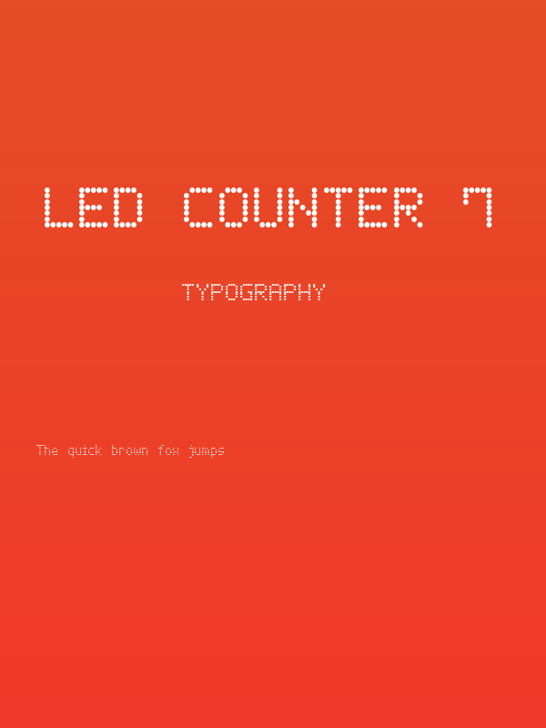 LED Counter 7 Poster