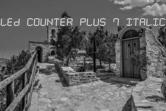 LED Counter Plus 7 Italic Example 3