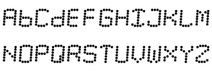 LED Counter Plus 7 Italic Font LOWERCASE
