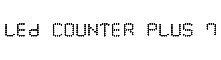 LED Counter Plus 7 Font