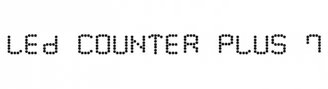 LED Counter Plus 7  Fuentes Gratis Descargar