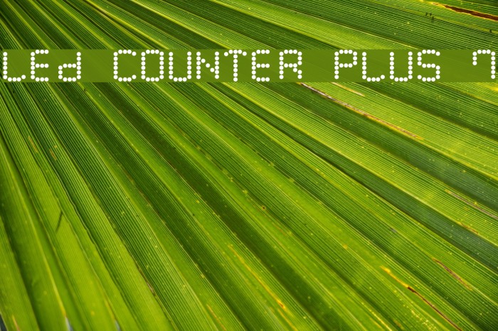 LED Counter Plus 7 Font examples