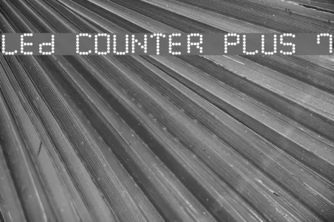 LED Counter Plus 7 Example 1