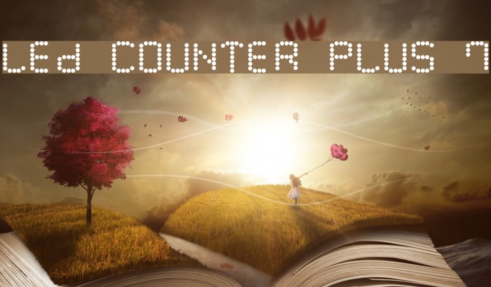 LED Counter Plus 7 Font examples