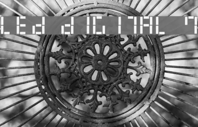 LED Digital 7 Font examples