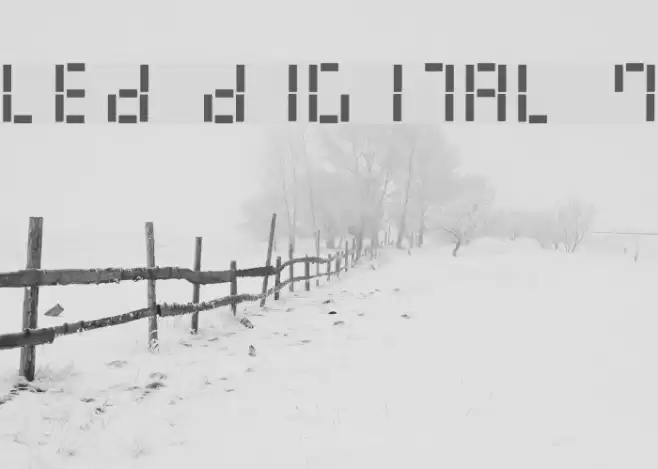 LED Digital 7 Font examples