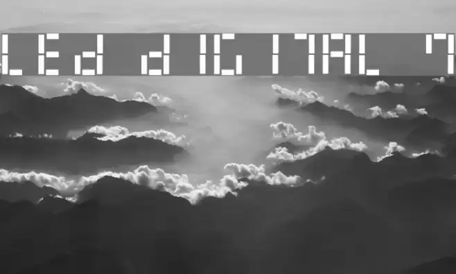 LED Digital 7 Font examples