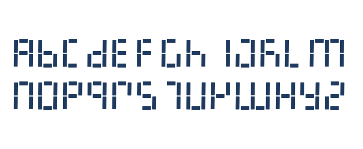 LED Digital 7 Lowercase