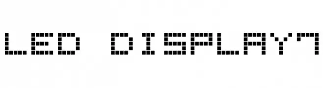 LED Display7  Frei Schriftart Herunterladen