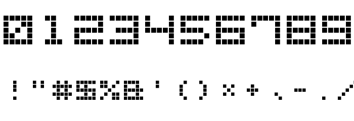 LED Display7 Font OTHER CHARS