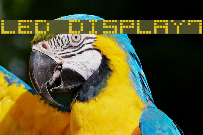 LED Display7 Font examples