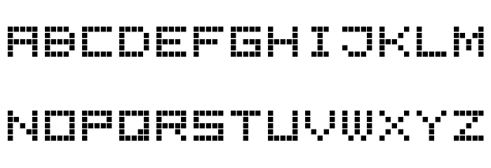 LED Display7 Font LOWERCASE