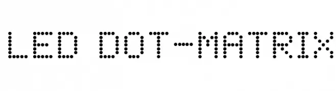 LED Dot-Matrix  नि: शुल्क फ़ॉन्ट्स डाउनलोड