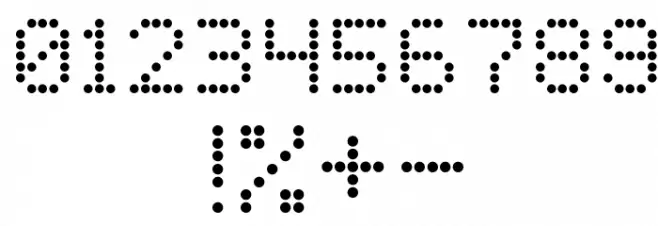 LED Dot-Matrix Font OTHER CHARS