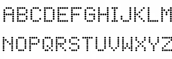 LED Dot-Matrix Caratteri MAIUSCOLE
