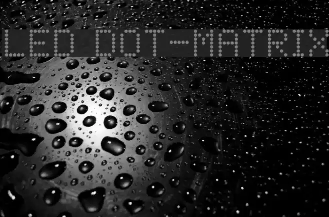 LED Dot-Matrix Font examples