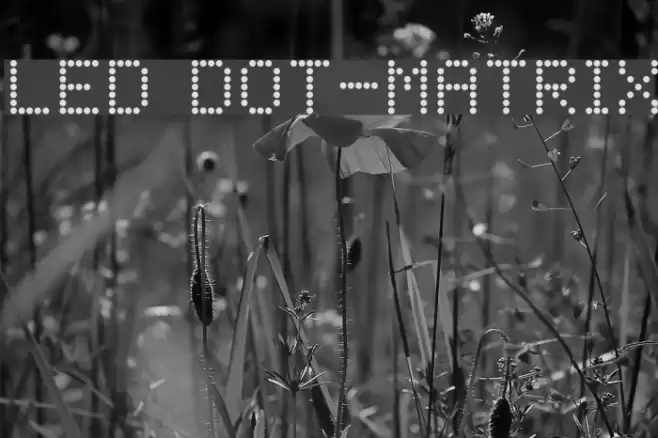 LED Dot-Matrix Font examples