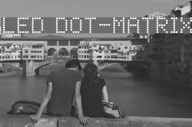 LED Dot-Matrix Font examples