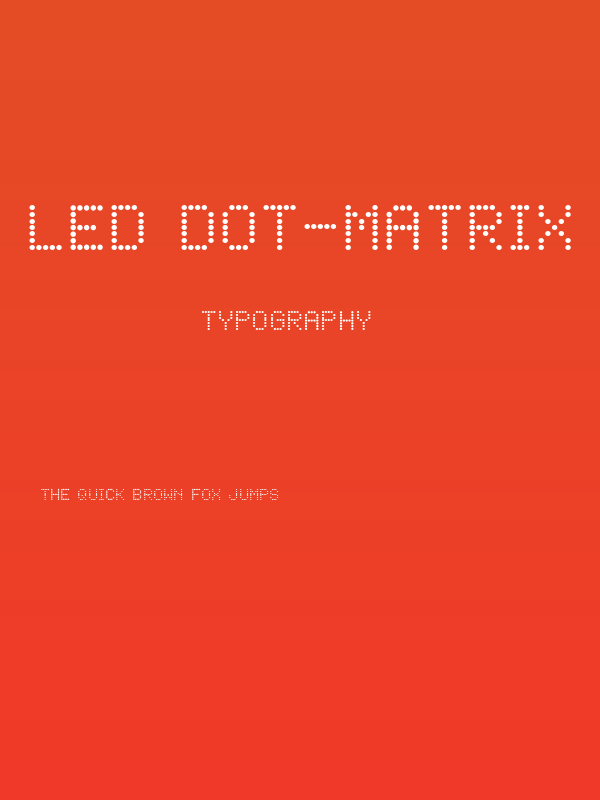 LED Dot-Matrix Poster