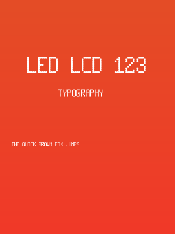 LED LCD 123 Poster