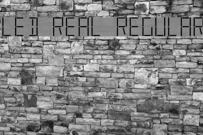 LED Real Regular Font examples