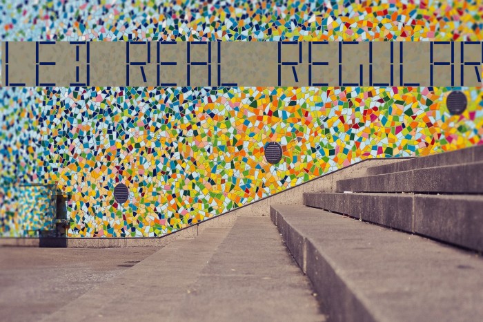 LED Real Regular フォント examples