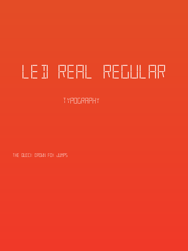LED Real Regular Poster