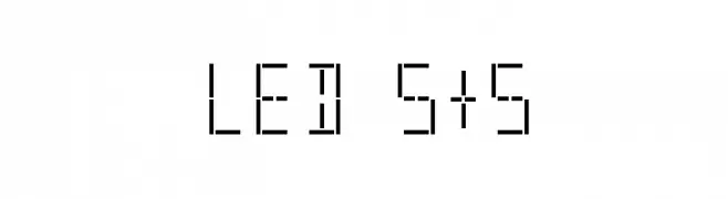 LED S&S  Frei Schriftart Herunterladen