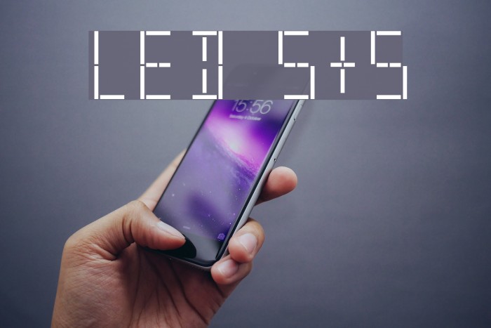 LED S&S Font examples