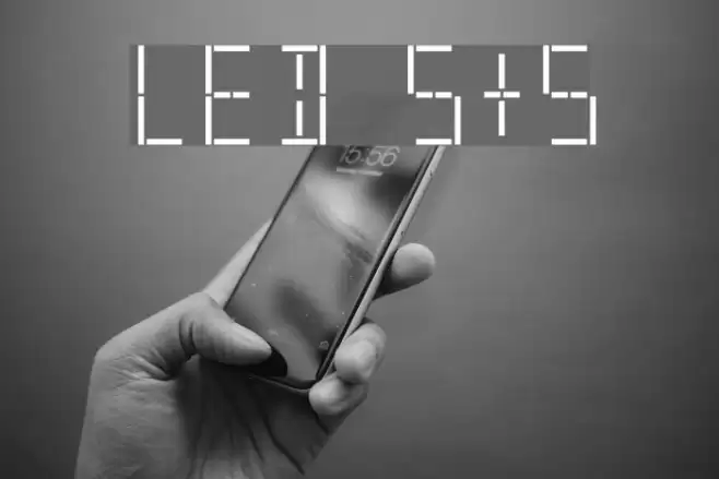 LED S&S Font examples