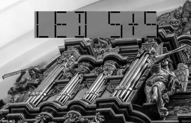 LED S&S Font examples