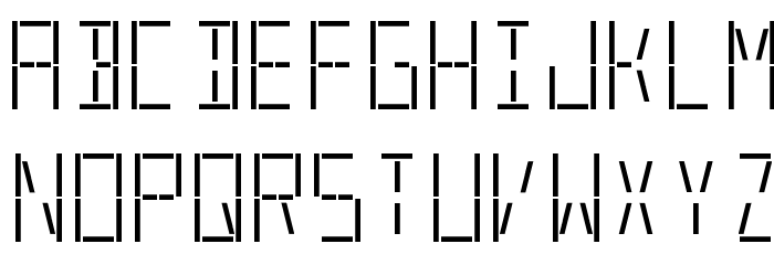 LED S&S Font LOWERCASE