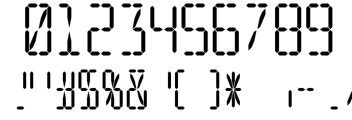 LED Simulator Font OTHER CHARS