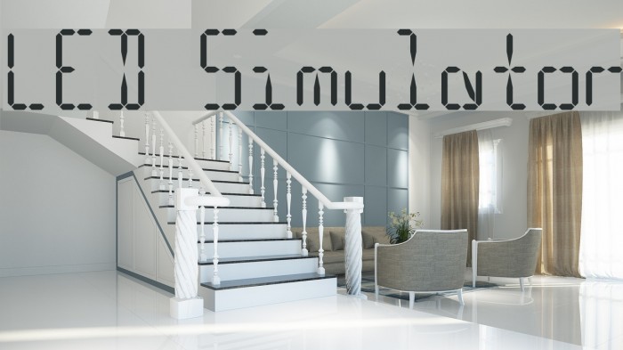LED Simulator Font examples