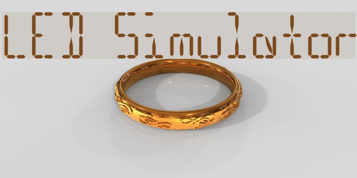 LED Simulator Font examples