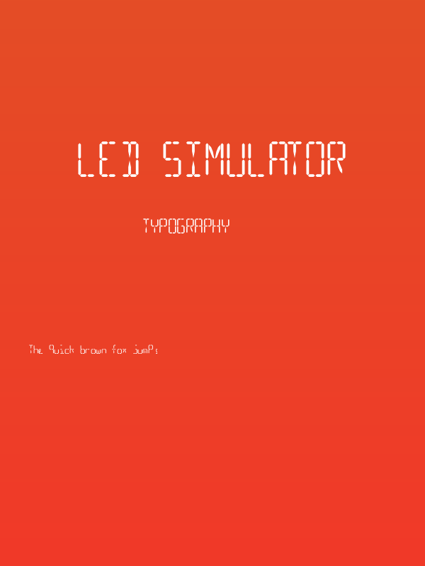 LED Simulator Poster