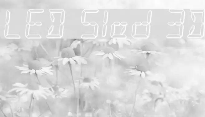 LED Sled 3D Font examples