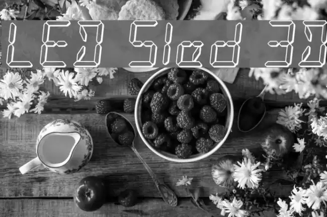 LED Sled 3D Font examples