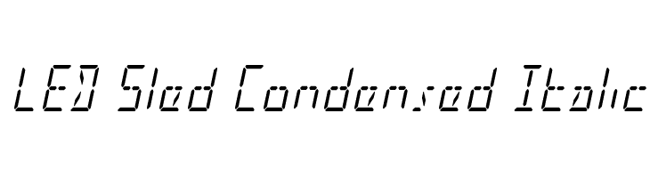LED Sled Condensed Italic  baixar fontes gratis