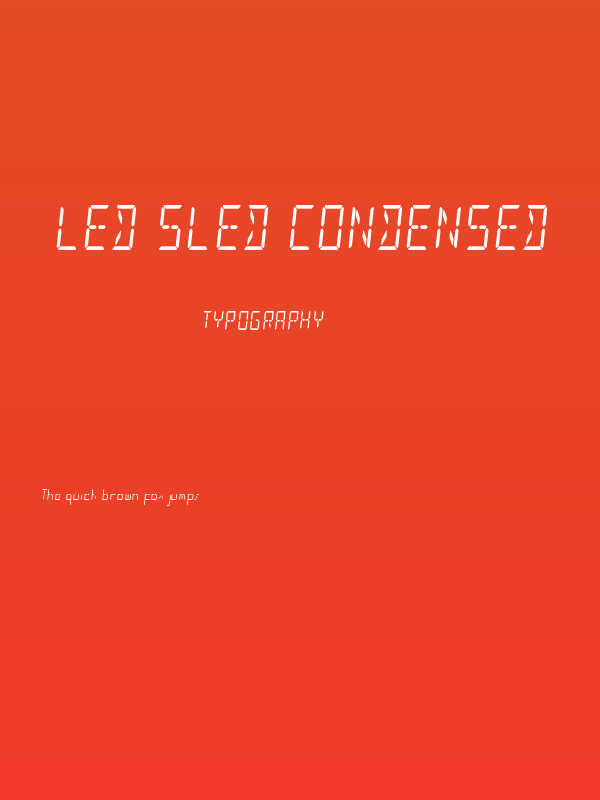 LED Sled Condensed Poster