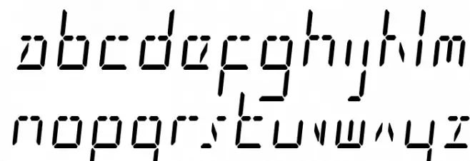 LED Sled Condensed 字体 小写